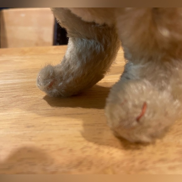 SOLD Steiff Mohair Tabby Cat Fully Articulated/Jointed 1950s No Button One Owner - Picture 9 of 13